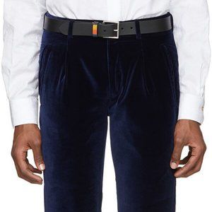 Paul Smith Navy Velvet Jogger Trousers